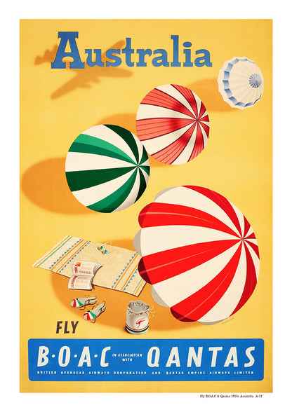 Fly B.O.A.C & Qantas 1950s | Australia