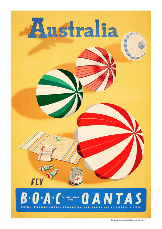 Fly B.O.A.C & Qantas 1950s | Australia