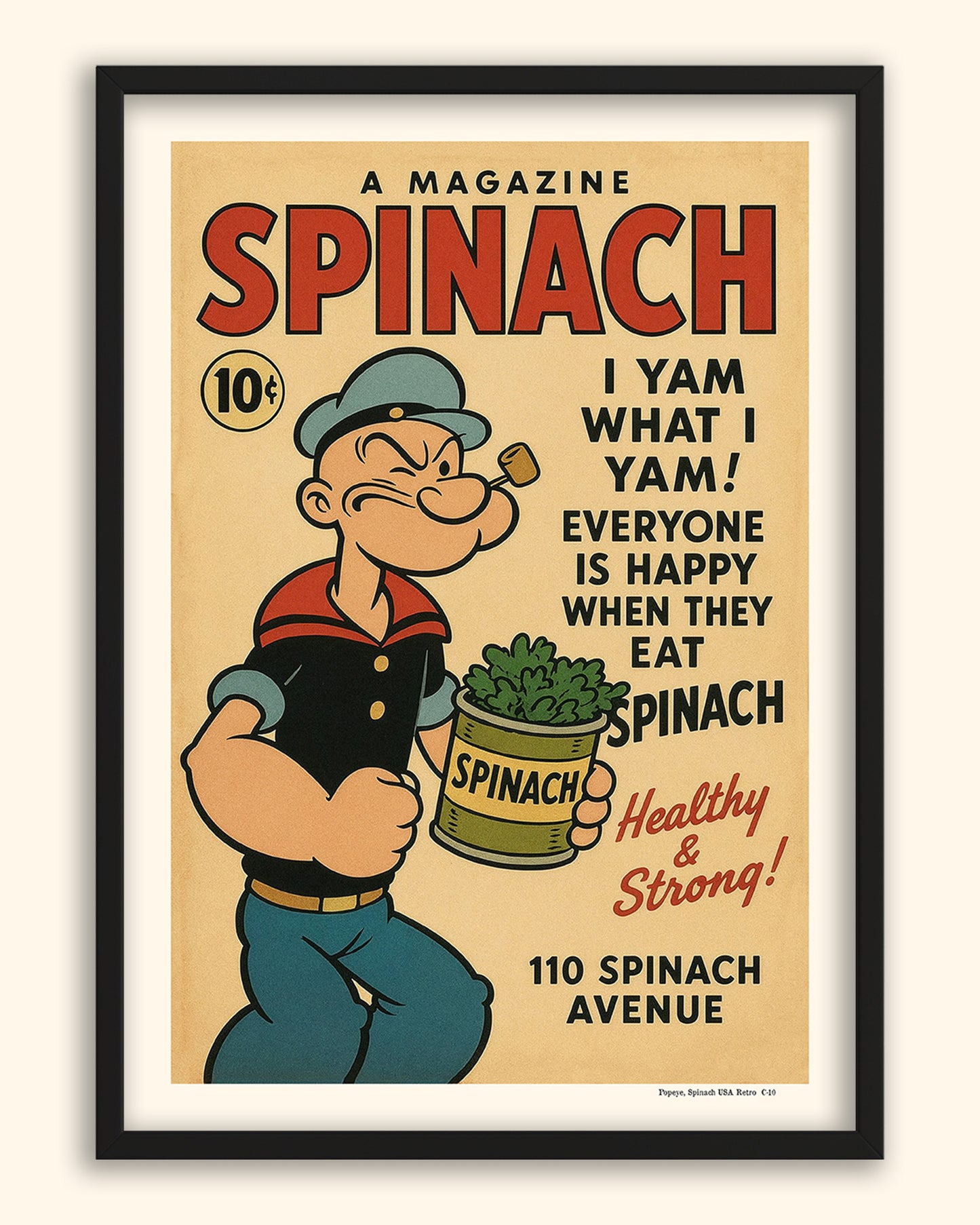 Popeye, Spinach (Retro)  | USA