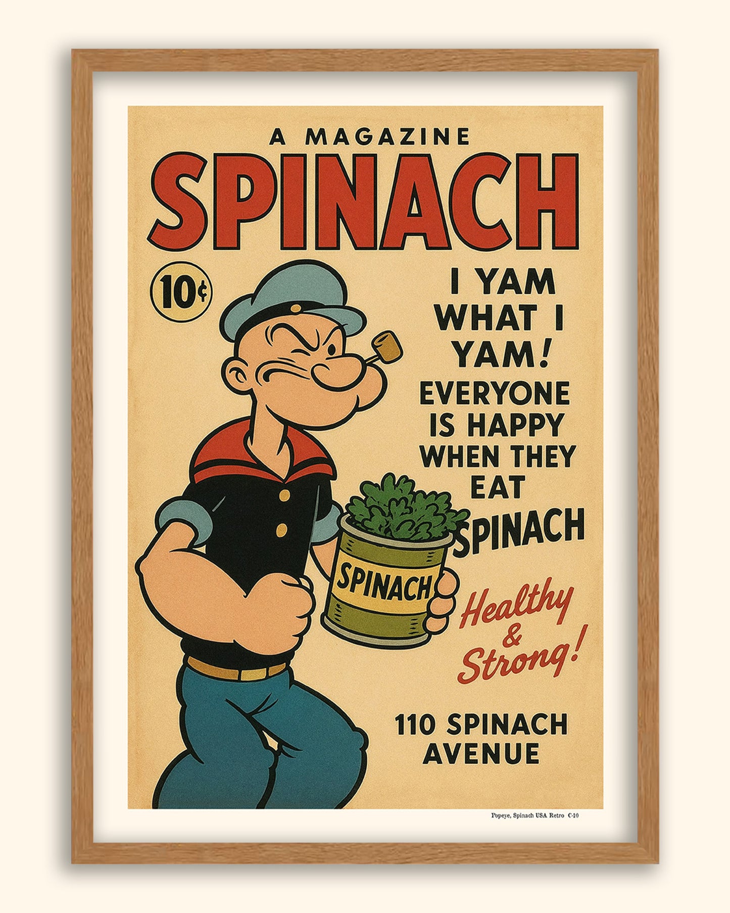 Popeye, Spinach (Retro)  | USA