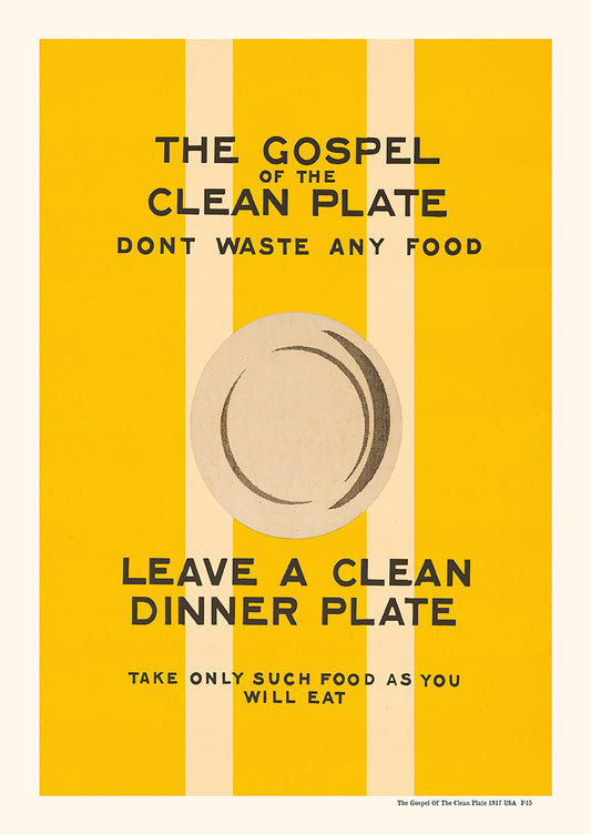 The Gospel of the Clean Plate 1917 | USA
