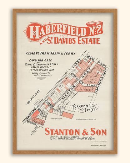 Haberfield NSW - Subdivision c.1900 | Australia