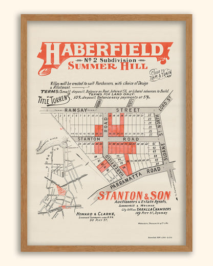 Haberfield NSW - Subdivision c.1900 | Australia