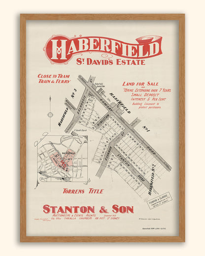 Haberfield NSW - Subdivision c.1900 | Australia