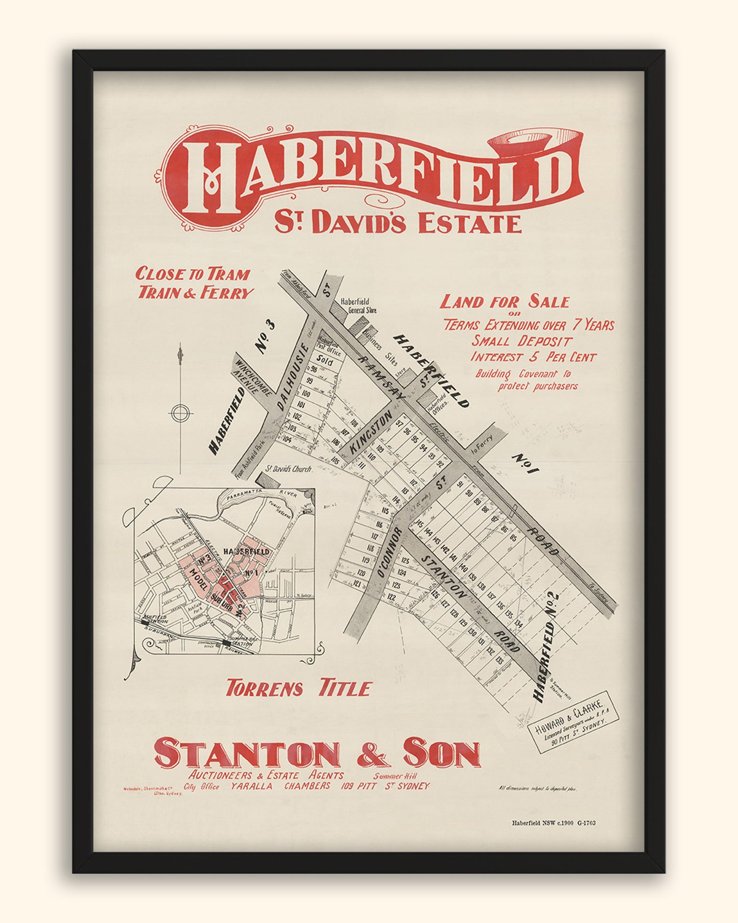 Haberfield NSW - Subdivision c.1900 | Australia