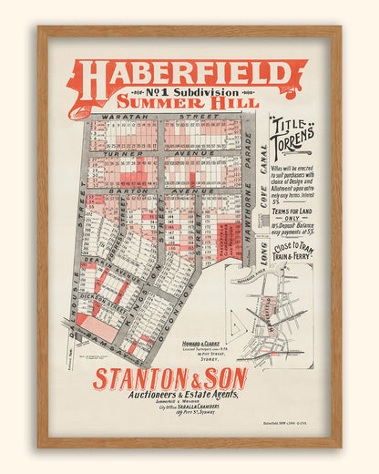 Haberfield NSW - Subdivision c.1900 | Australia