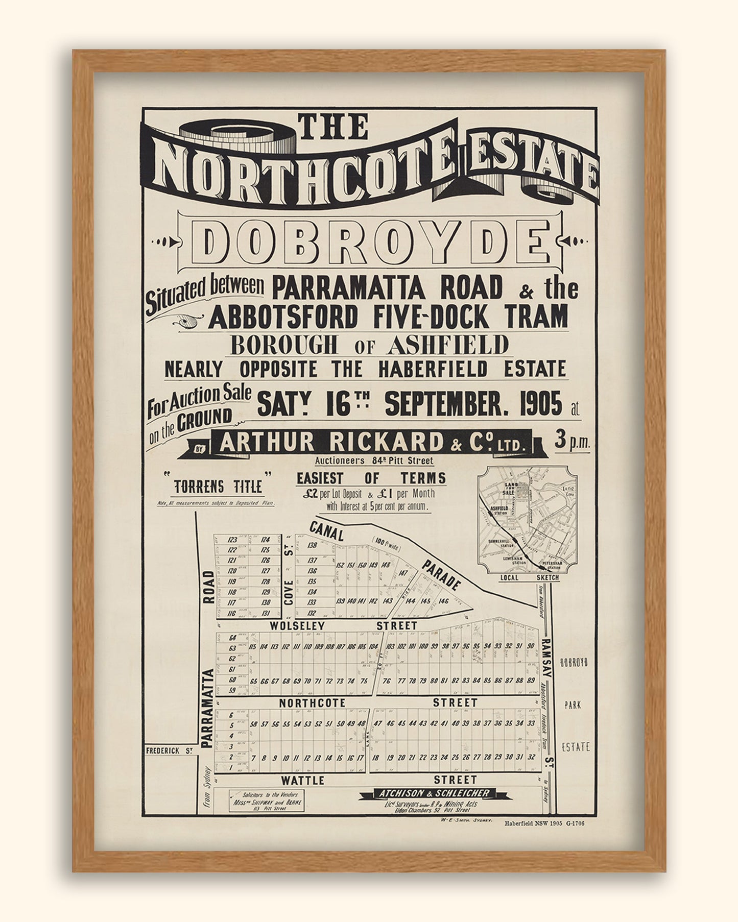 Haberfield NSW - Subdivision 1905 | Australia