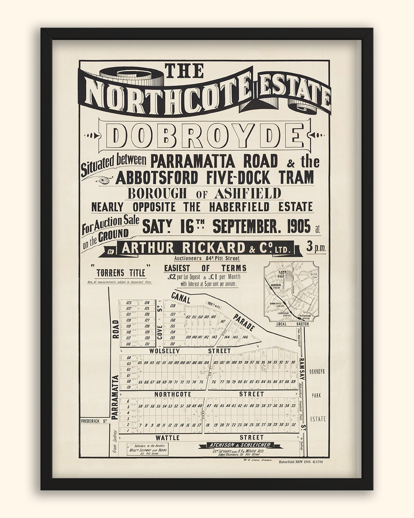 Haberfield NSW - Subdivision 1905 | Australia