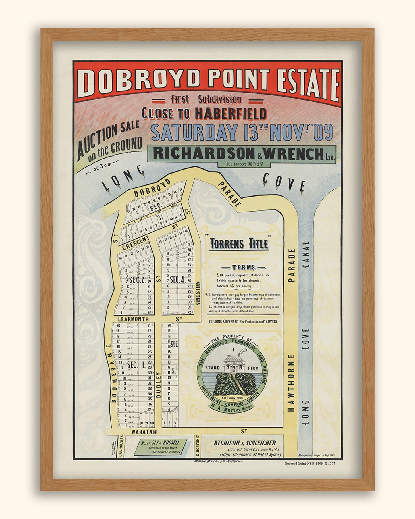 Dobroyd Point NSW - Subdivision 1909 | Australia