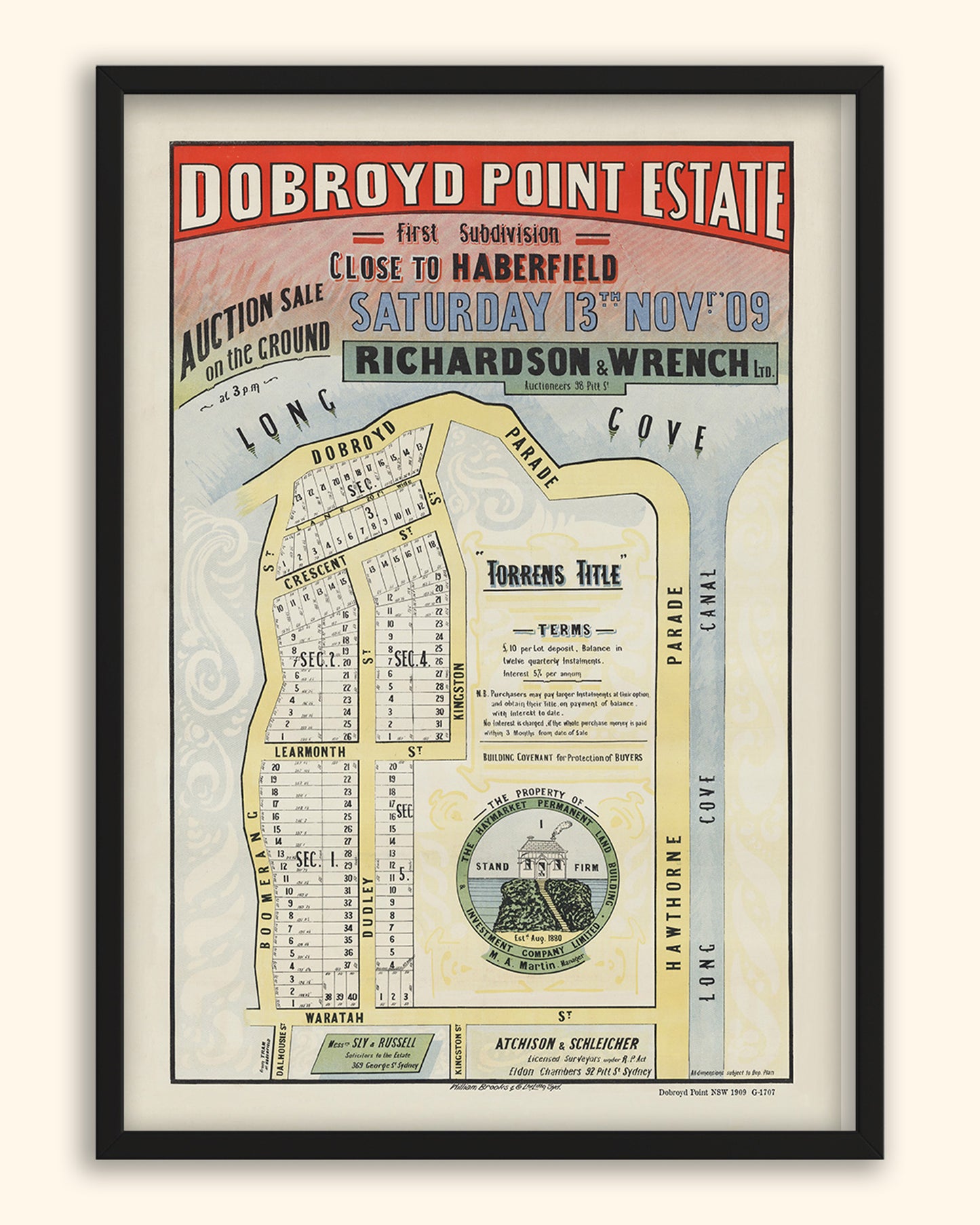 Dobroyd Point NSW - Subdivision 1909 | Australia