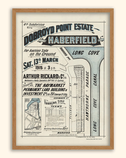 Dobroyd Point NSW - Subdivision 1915 | Australia