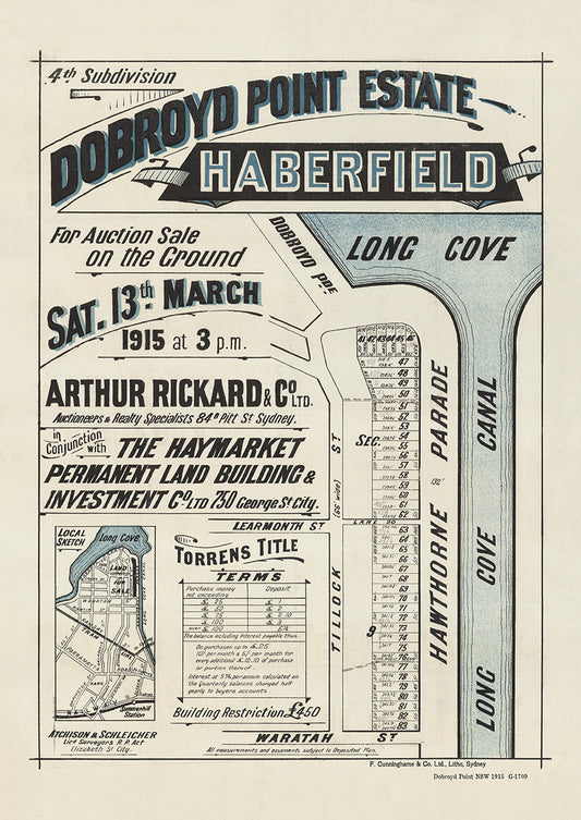 Dobroyd Point NSW - Subdivision 1915 | Australia
