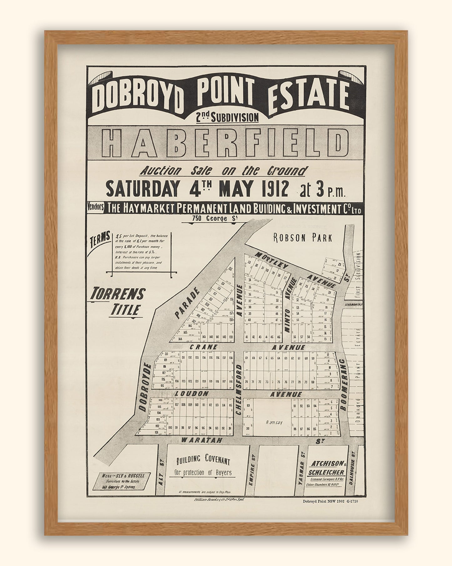 Dobroyd Point NSW - Subdivision 1912 | Australia