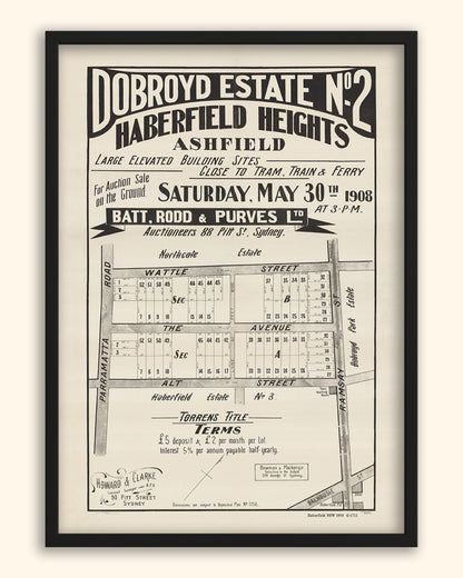 Haberfield NSW - Subdivision 1908 | Australia