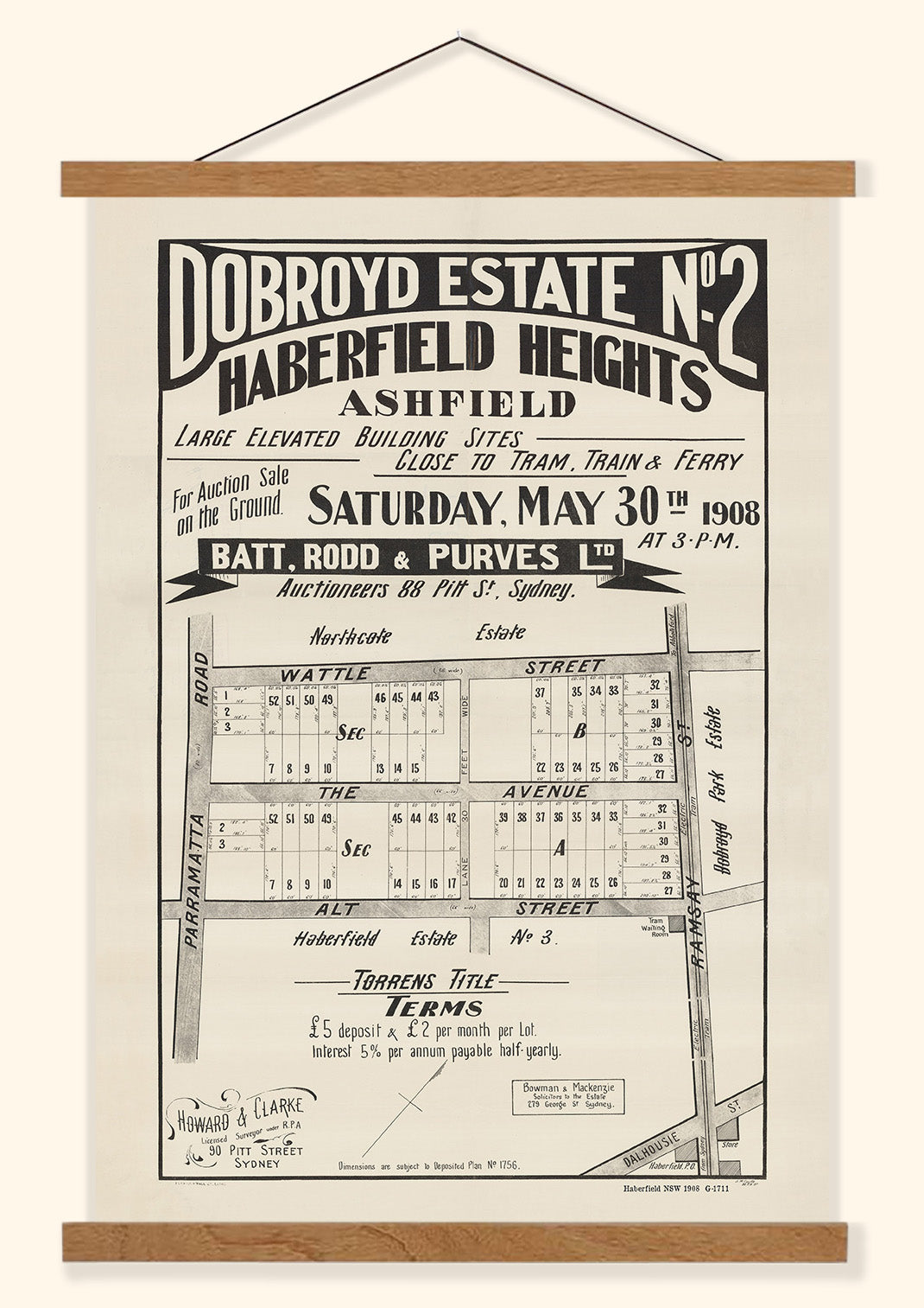 Haberfield NSW - Subdivision 1908 | Australia
