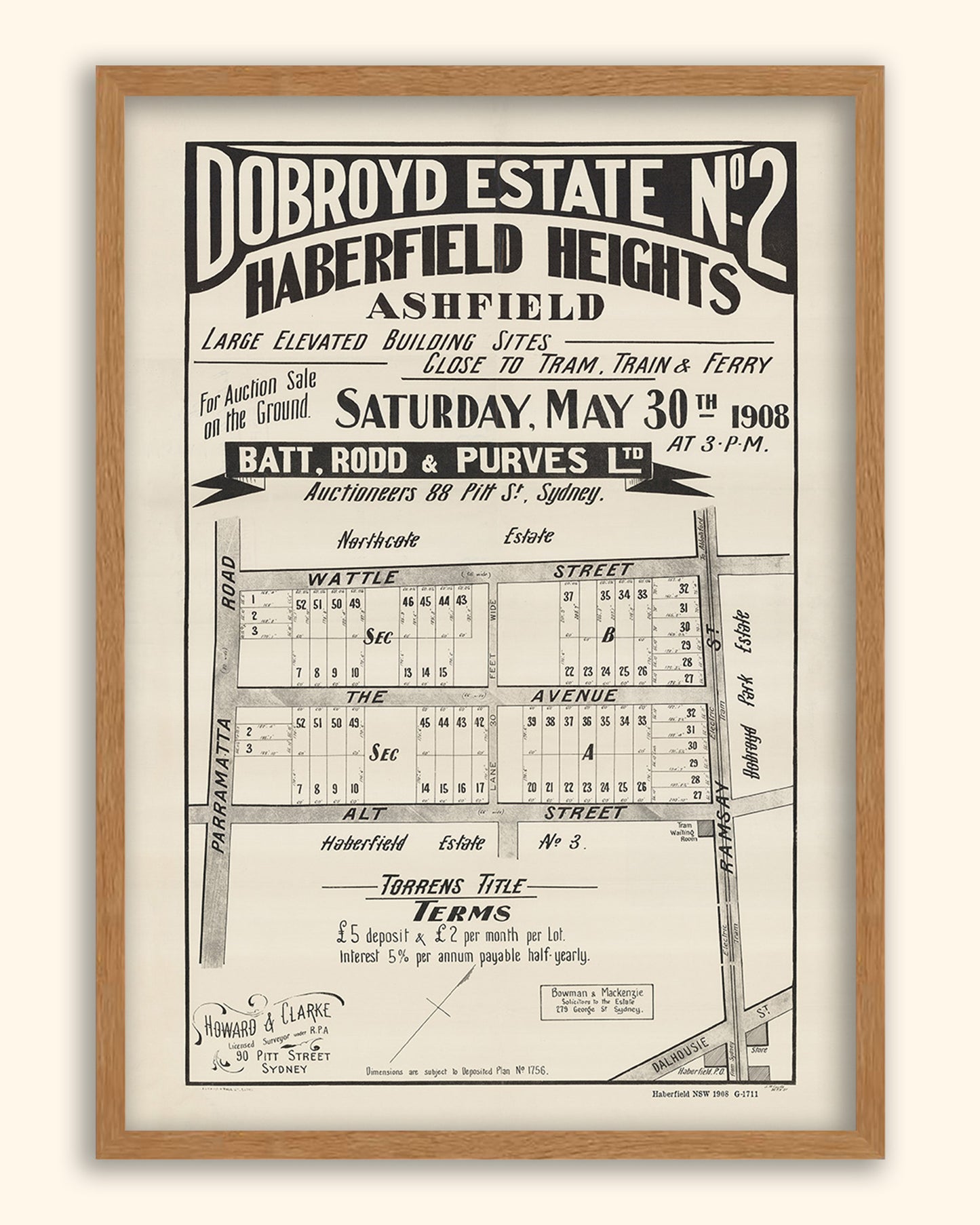 Haberfield NSW - Subdivision 1908 | Australia