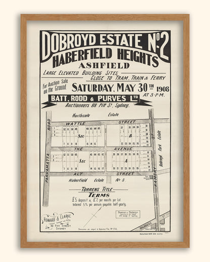 Haberfield NSW - Subdivision 1908 | Australia