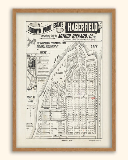 Dobroyd Point NSW - Subdivision c.1914 | Australia