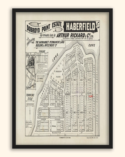 Dobroyd Point NSW - Subdivision c.1914 | Australia