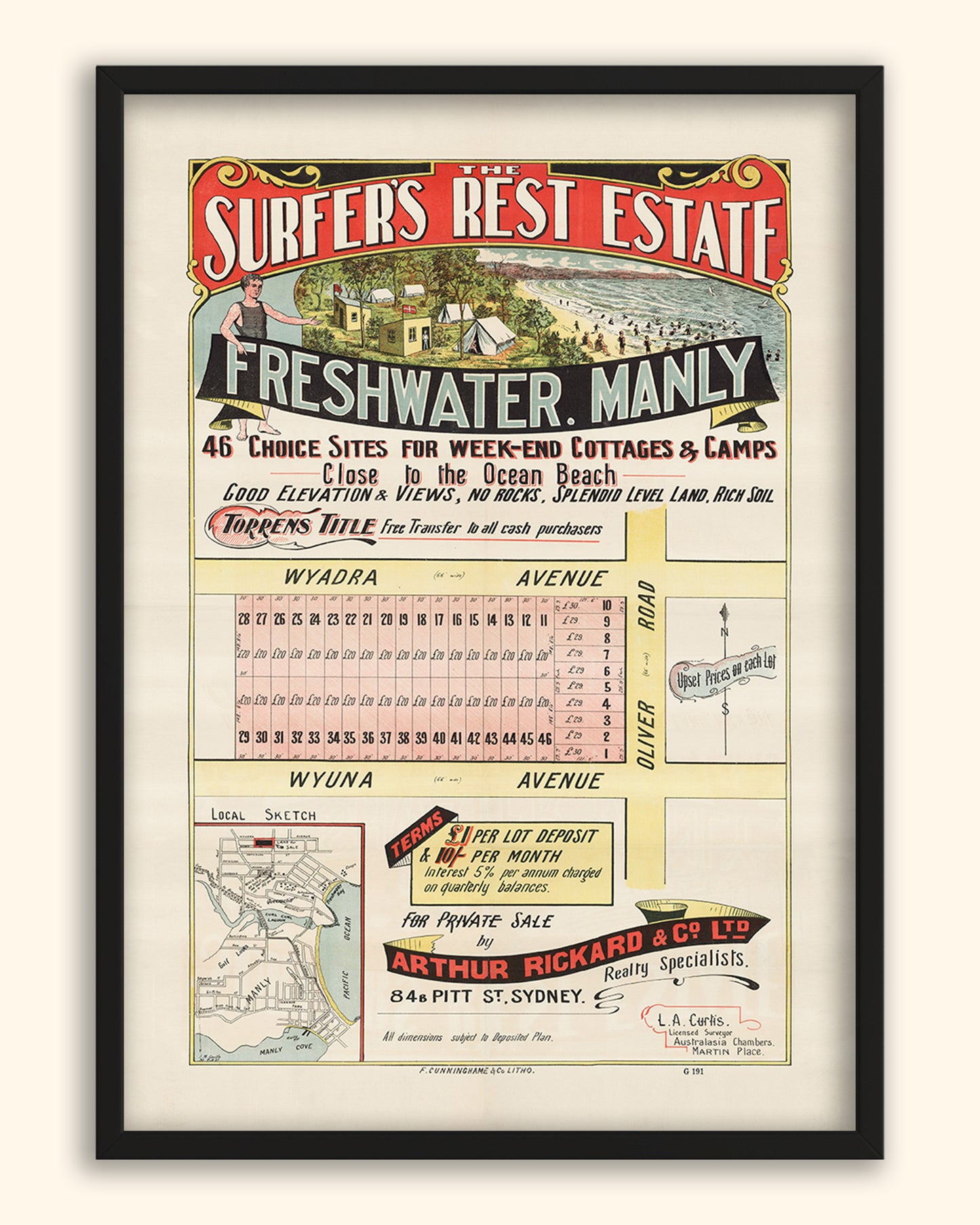Freshwater NSW - Subdivision 1920s | Australia