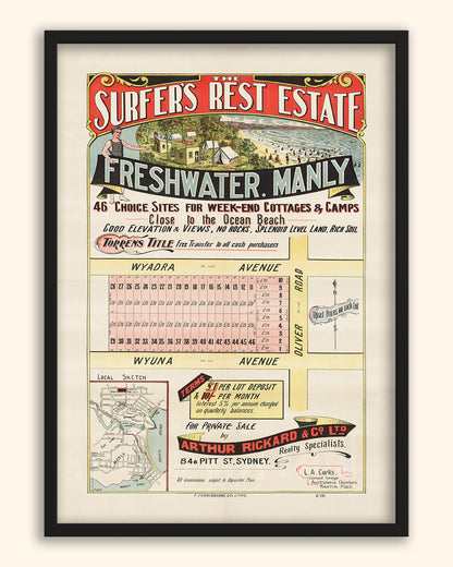 Freshwater NSW - Subdivision 1920s | Australia