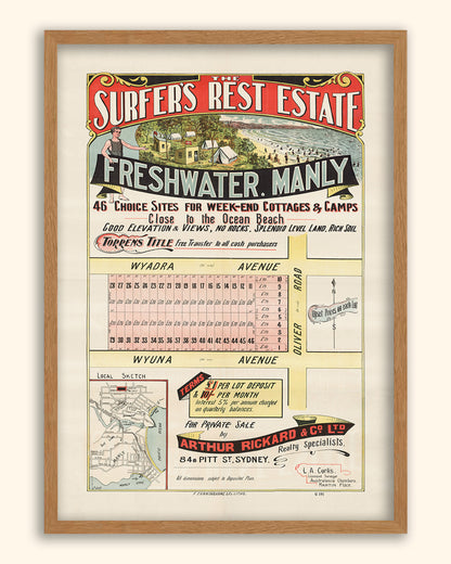 Freshwater NSW - Subdivision 1920s | Australia