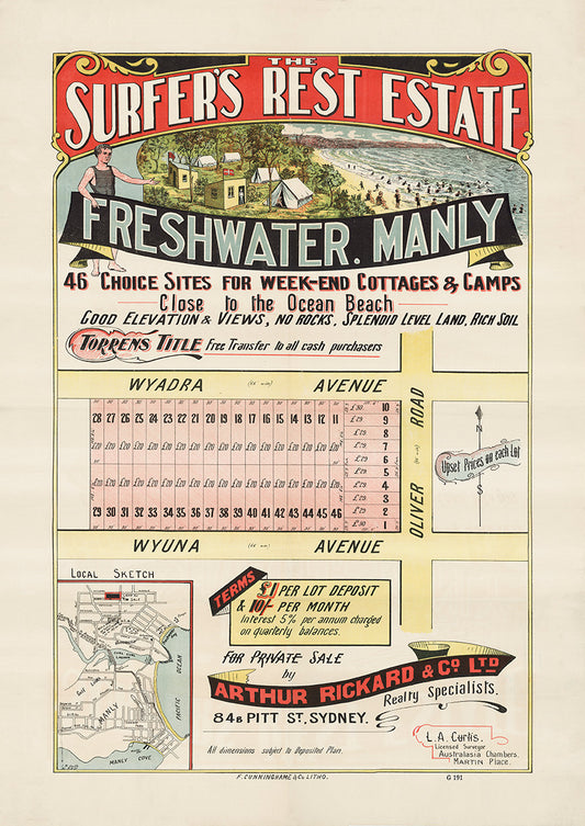 Freshwater NSW - Subdivision 1920s | Australia