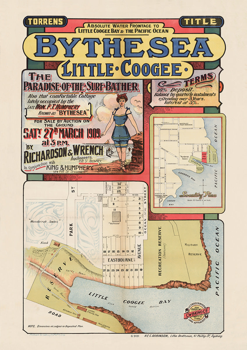 Clovelly (Little Coogee) NSW - Subdivision 1909 | Australia