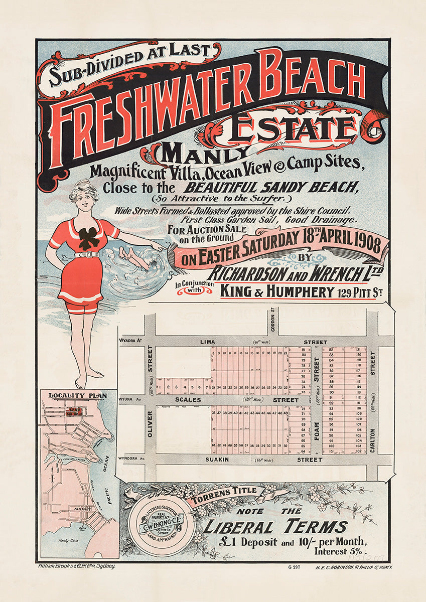 Freshwater Beach, NSW - Subdivision 1908 | Australia