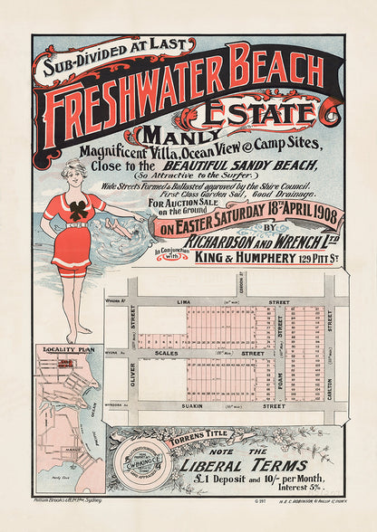 Freshwater Beach, NSW - Subdivision 1908 | Australia