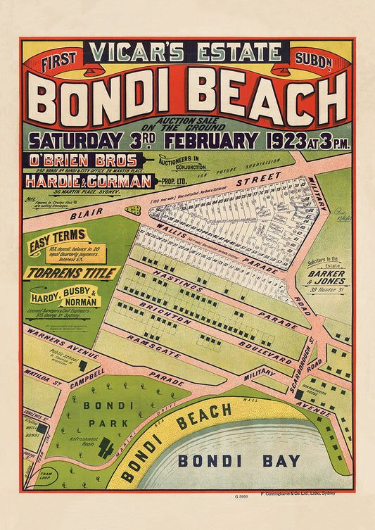 Bondi Beach NSW - Subdivision 1923 | Australia