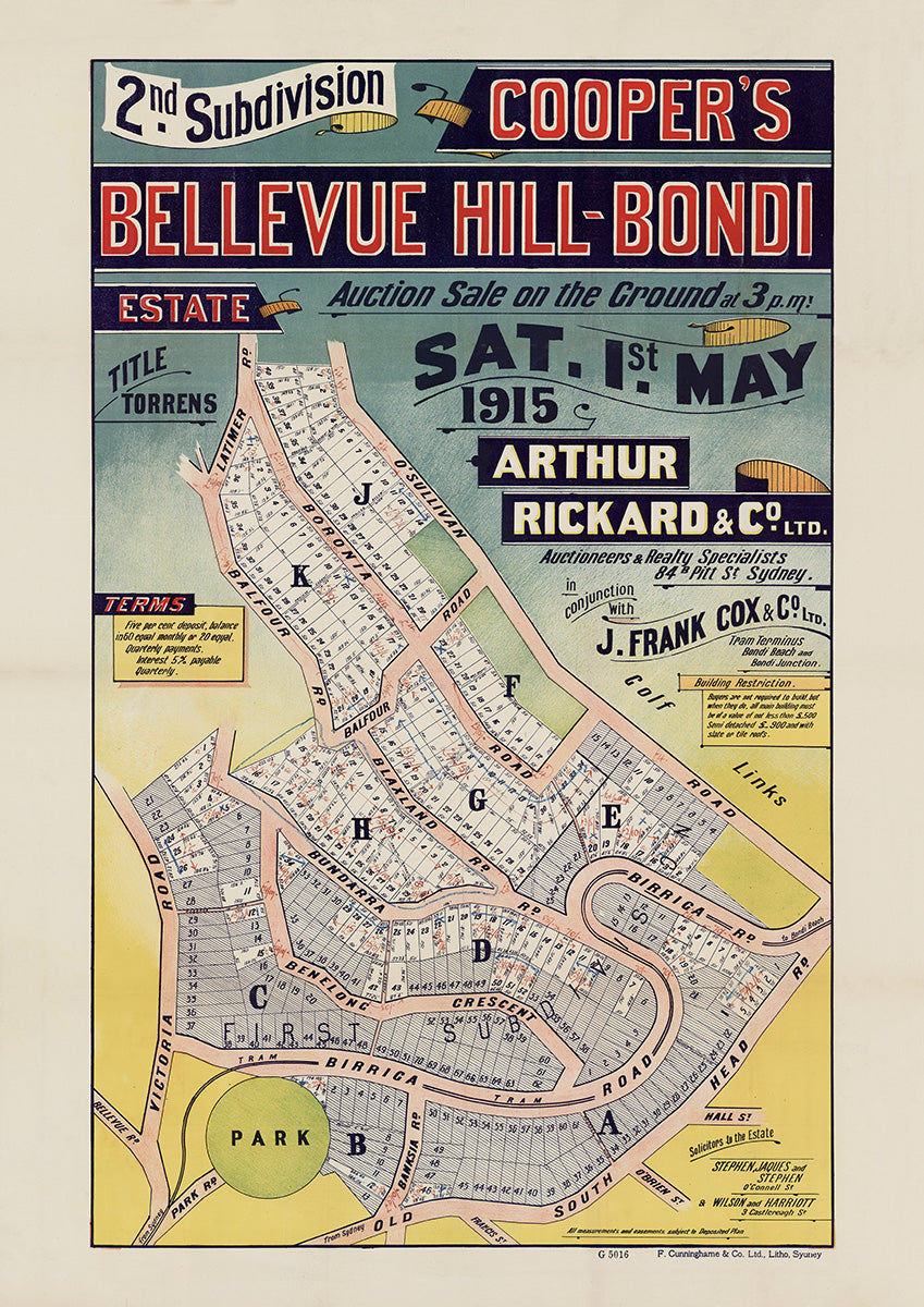 Bellevue Hill, Bondi NSW - Subdivision 1915 | Australia