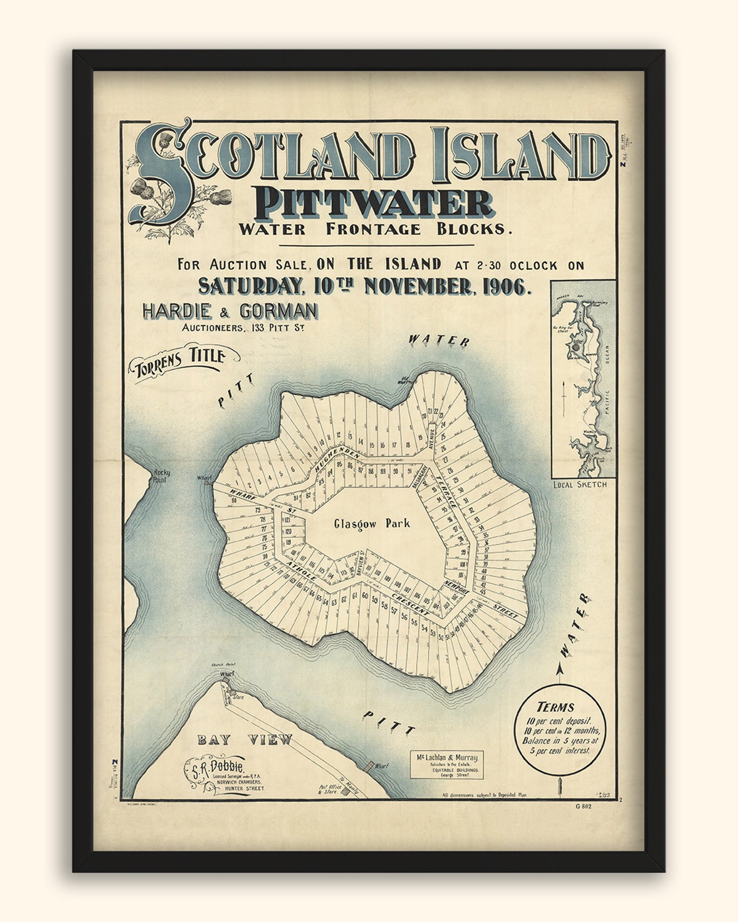 Scotland Island NSW - Subdivision 1906 | Australia