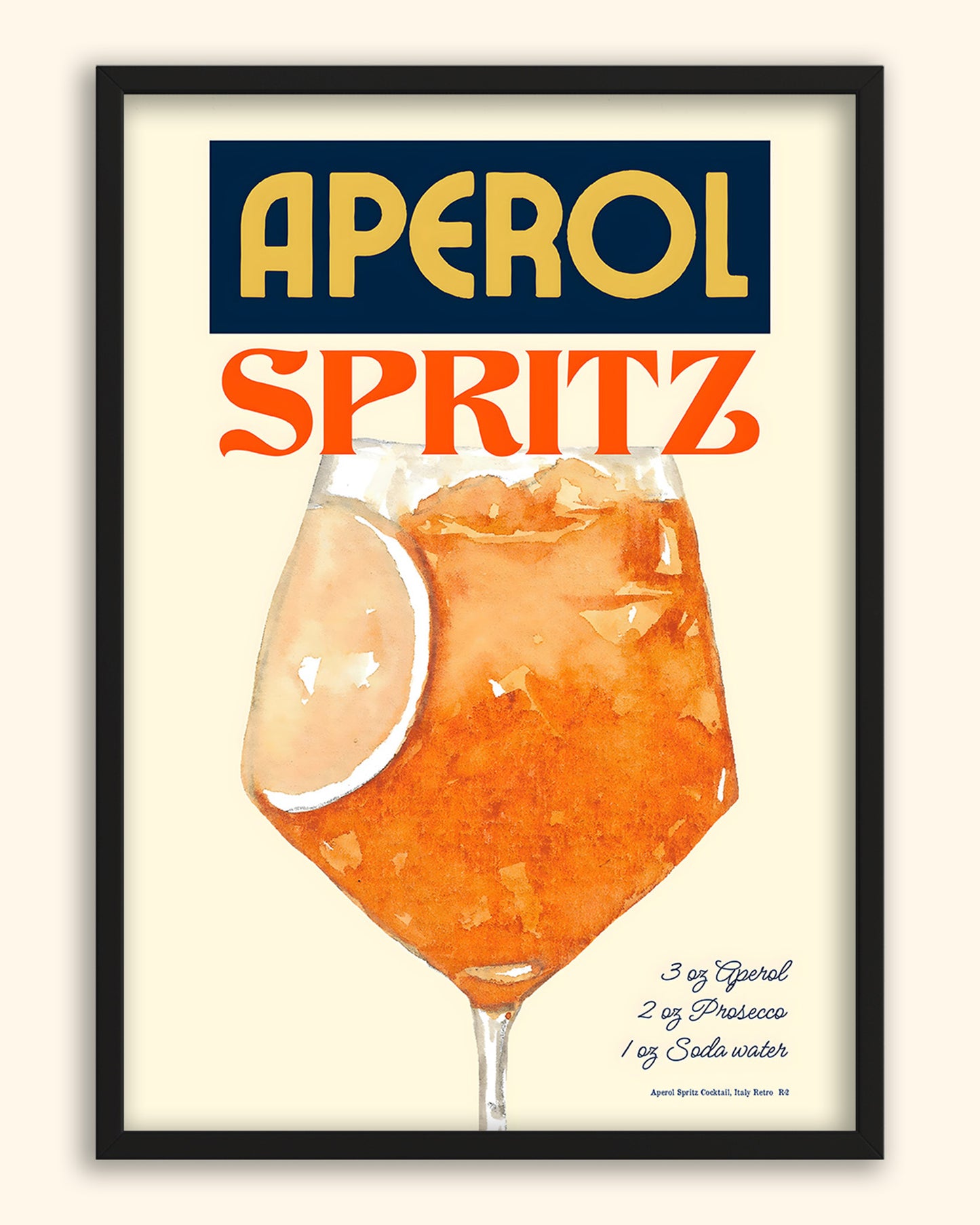 Aperol Spritz Cocktail (Retro) | Italy
