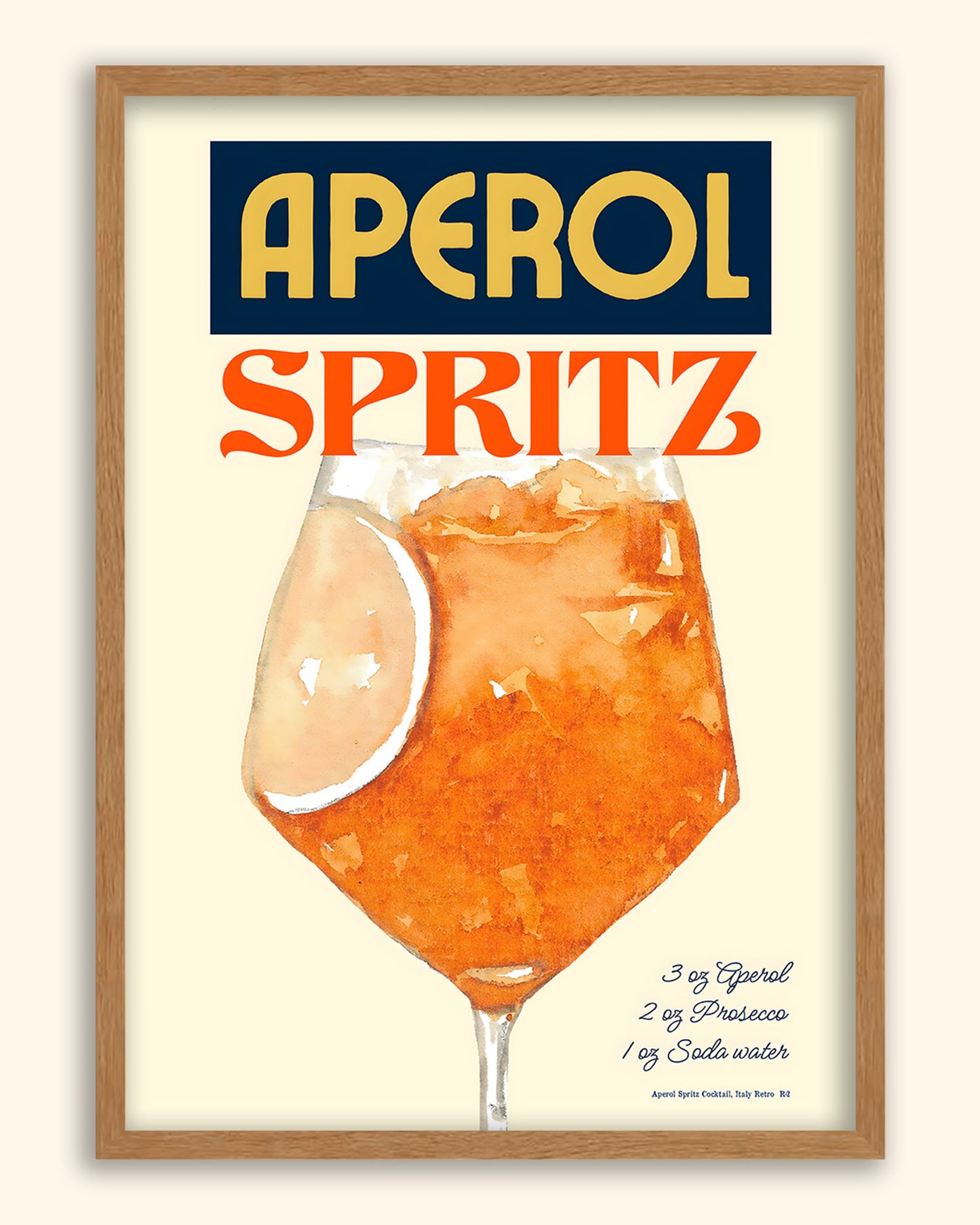 Aperol Spritz Cocktail (Retro) | Italy