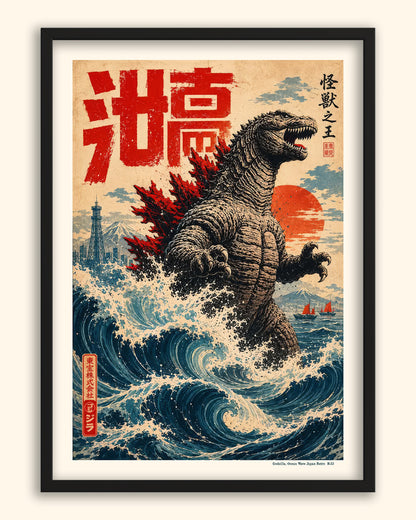 Godzilla, Ocean Wave (Retro) | Japan