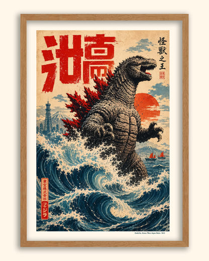 Godzilla, Ocean Wave (Retro) | Japan