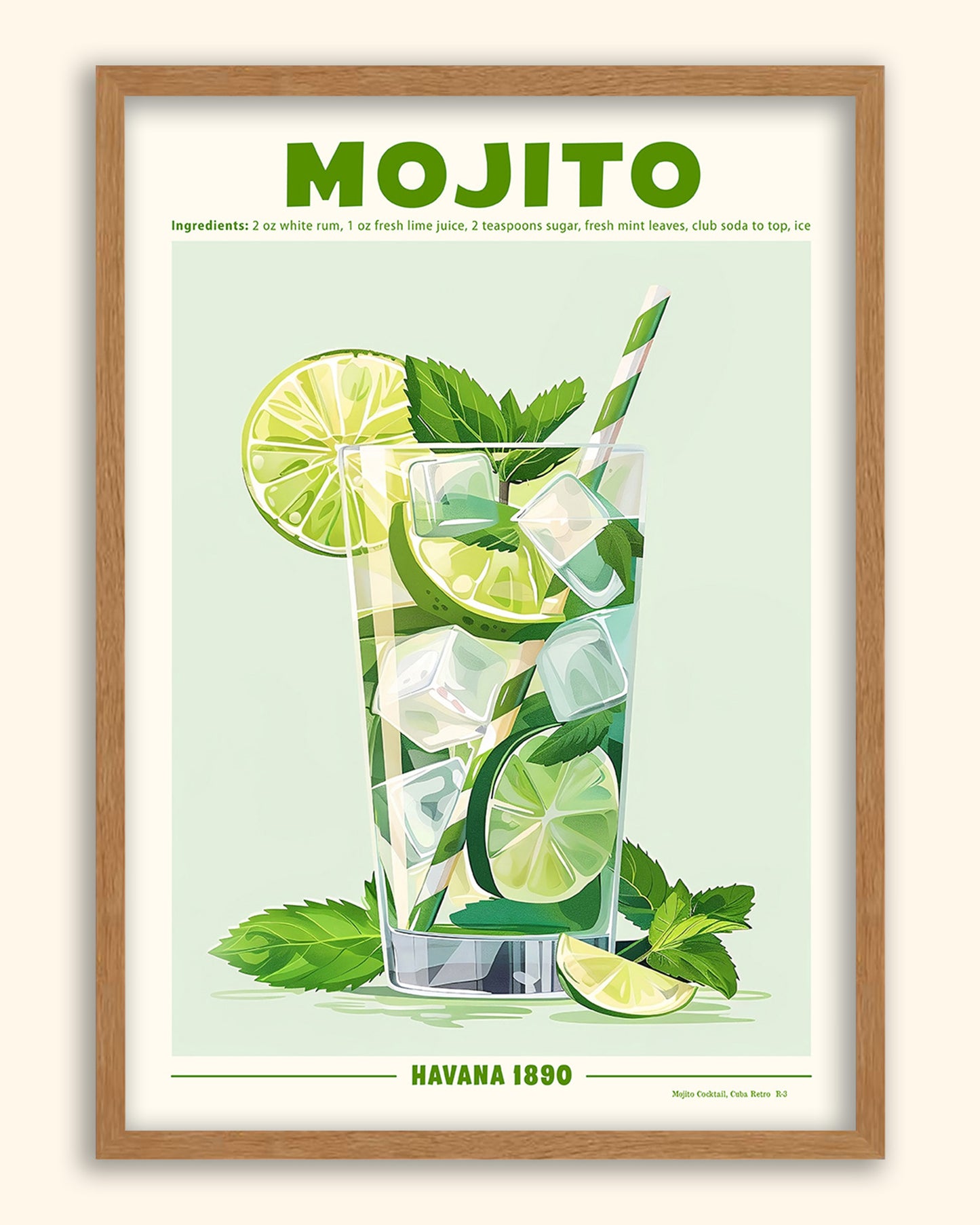 Mojito Cocktail (Retro) | Cuba