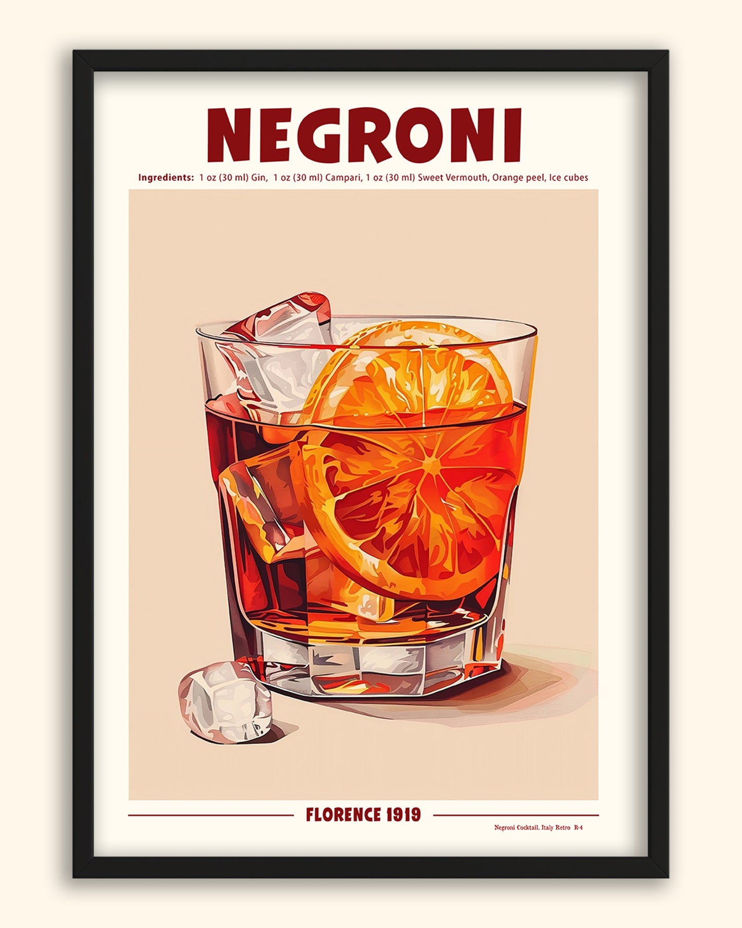 Negroni Cocktail (Retro) | Italy