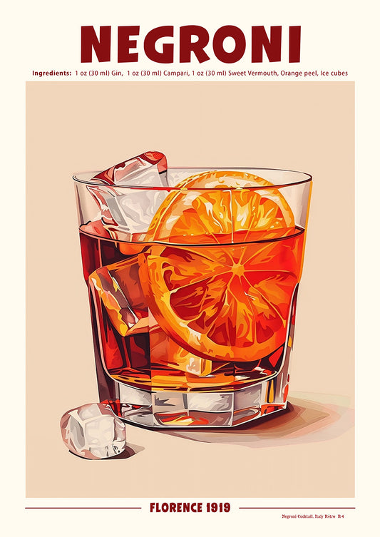 Negroni Cocktail (Retro) | Italy