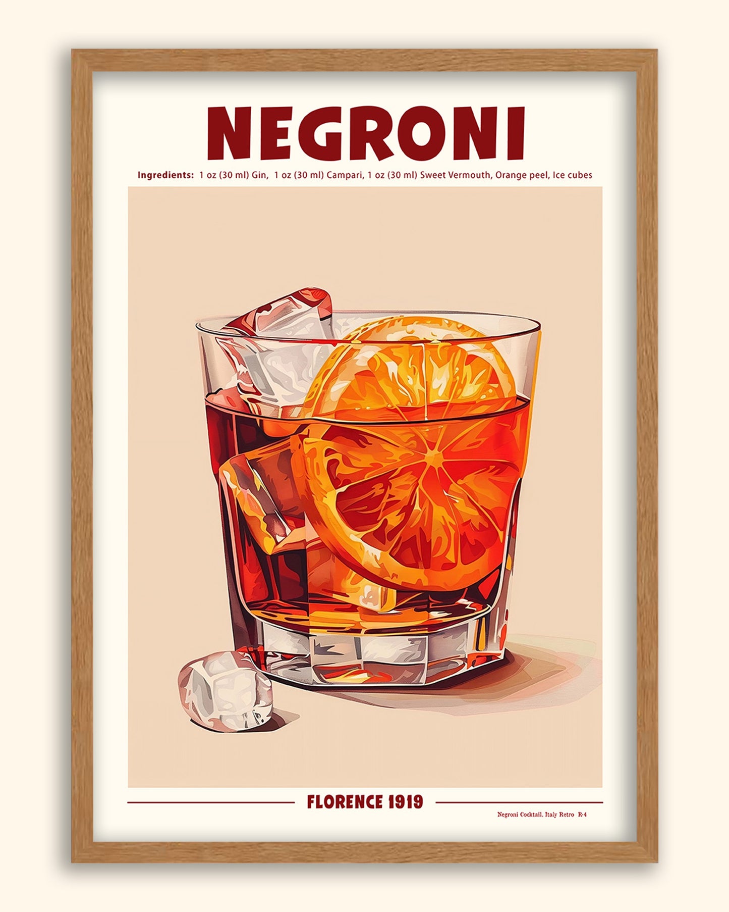 Negroni Cocktail (Retro) | Italy