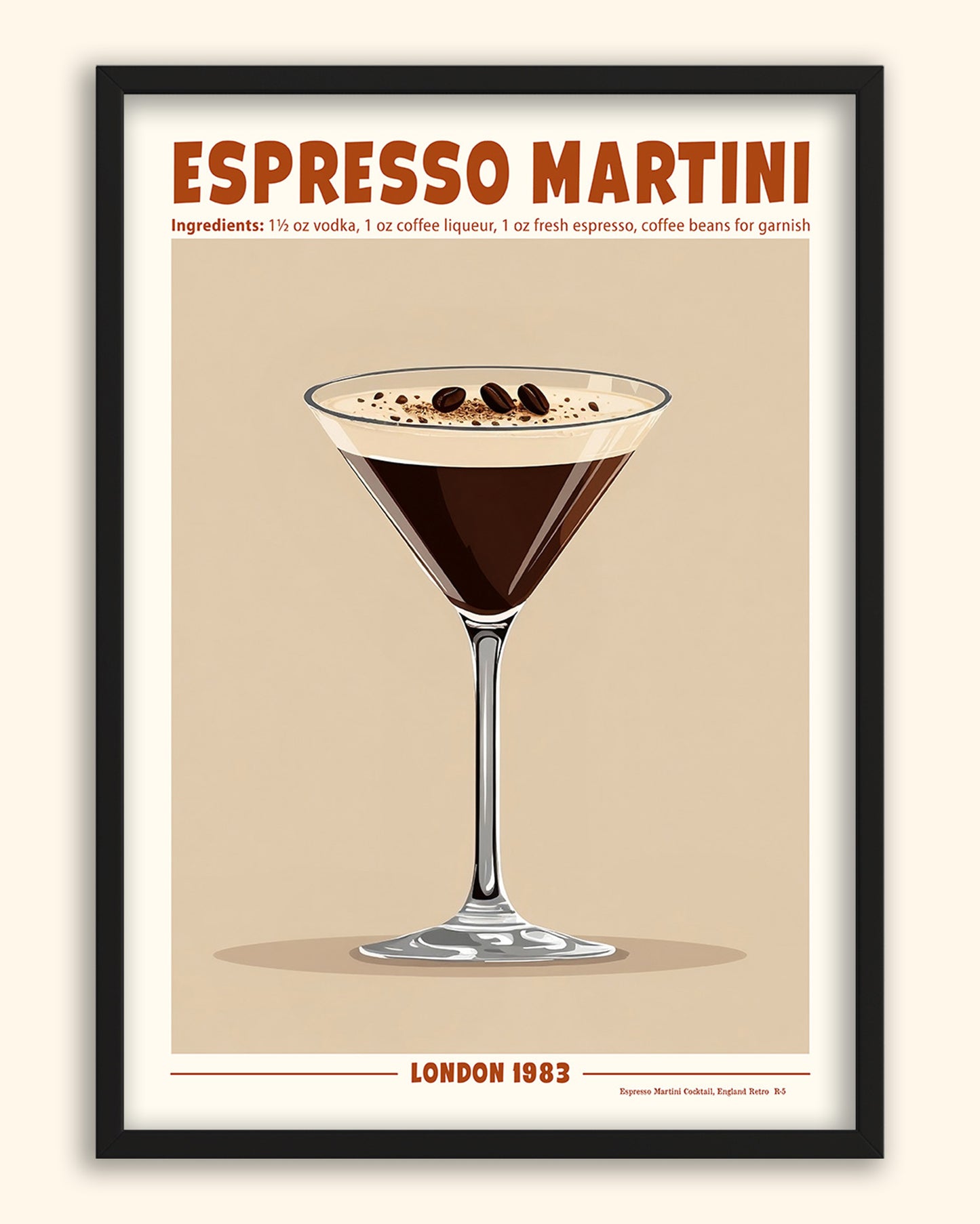 Espresso Martini Cocktail (Retro) | England