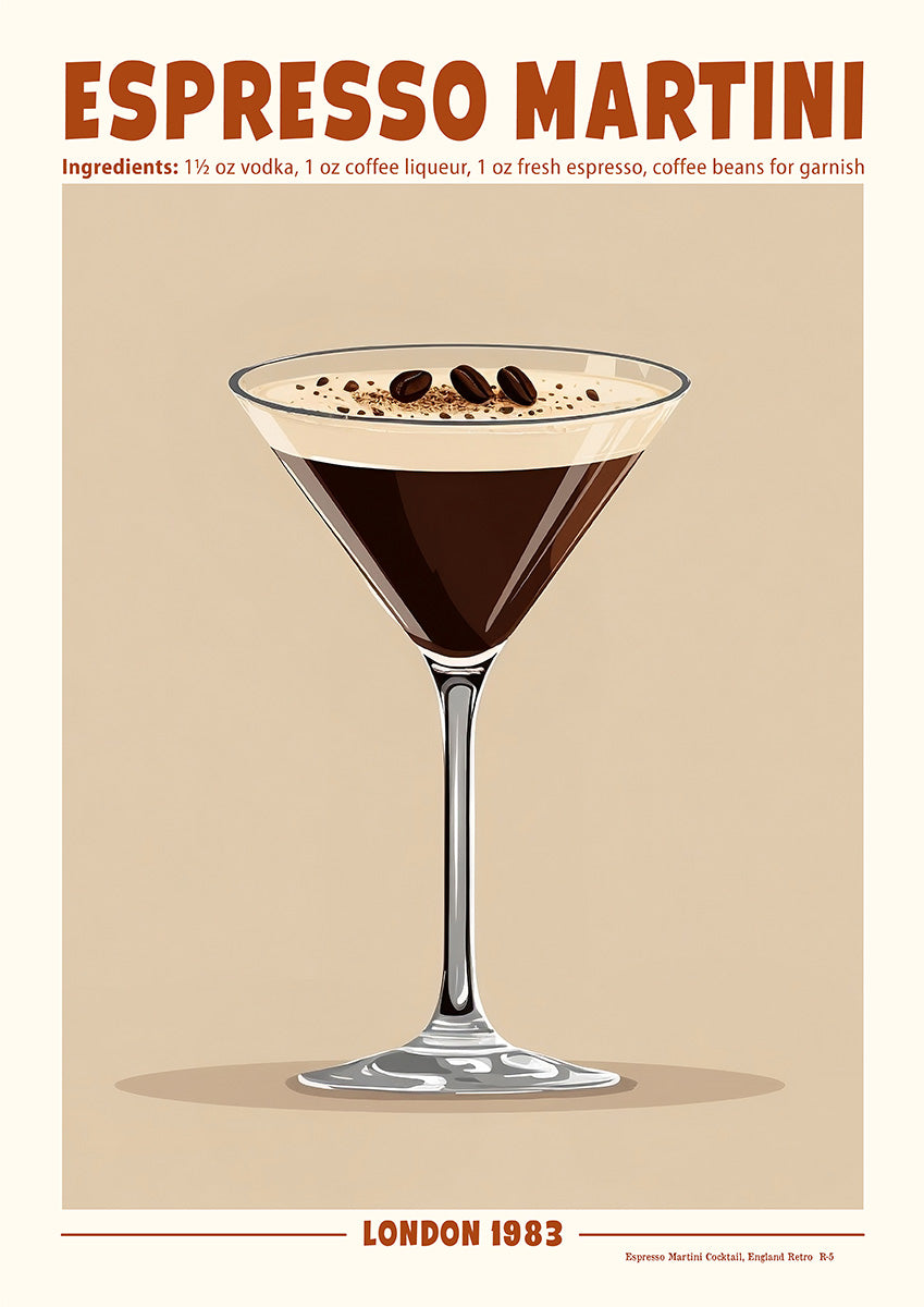 Espresso Martini Cocktail (Retro) | England