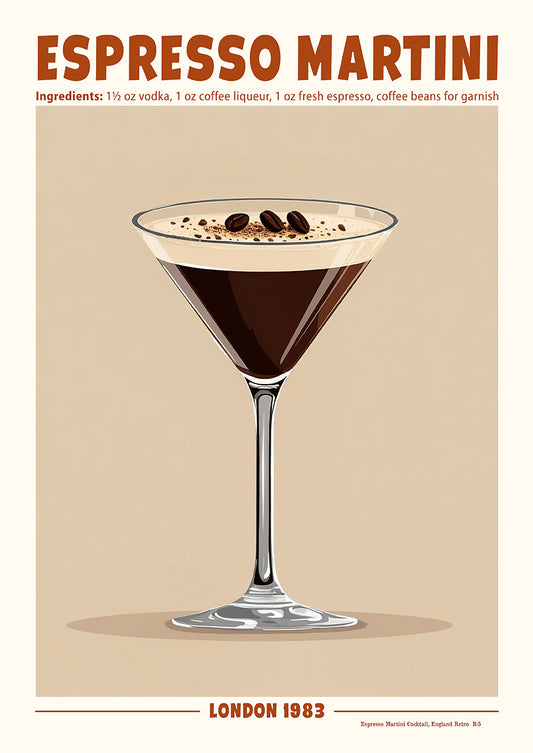 Espresso Martini Cocktail (Retro) | England