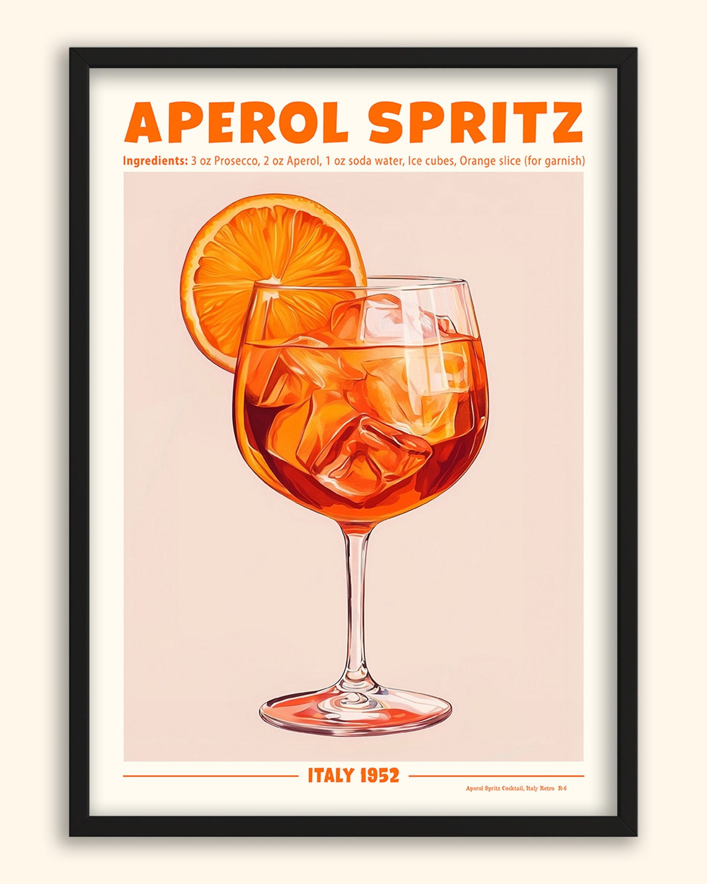 Aperol Spritz Cocktail (Retro) | Italy