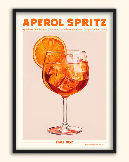 Aperol Spritz Cocktail (Retro) | Italy