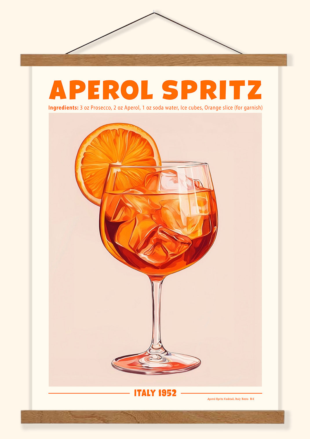Aperol Spritz Cocktail (Retro) | Italy